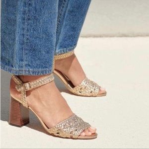 Loeffler Randall Liana Woven Sandal size 8